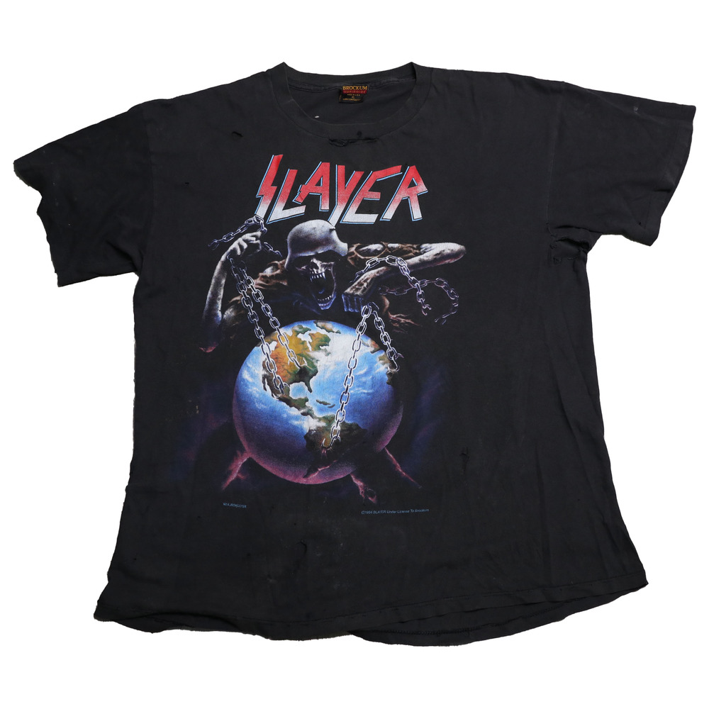 1994 Slayer 'North American Intourvention' Brockum Concert Rock Tee Shirt